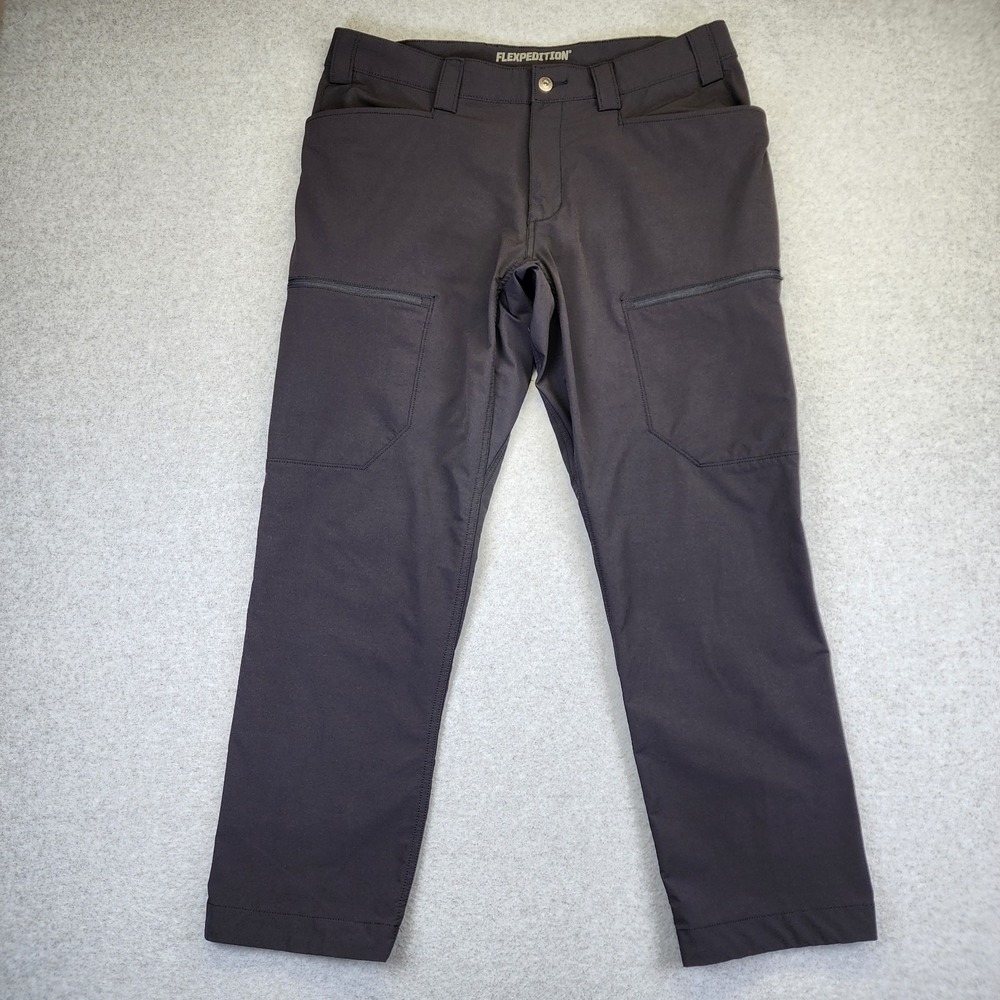 Duluth Trading Co Flexpedition Slim Fit Cargo Pants Men's 38x30 Black 36312 - Picture 2 of 9